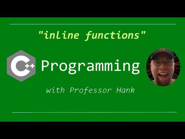 C++ inline functions  //  How to optimize your functions