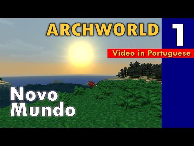 Minecraft ArchWorld 01 - Starting a new survival world (Minecraft video w/ English subtitles)