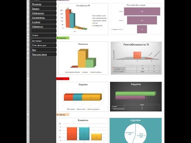 CRM Excel для строительных компаний, полный обзор