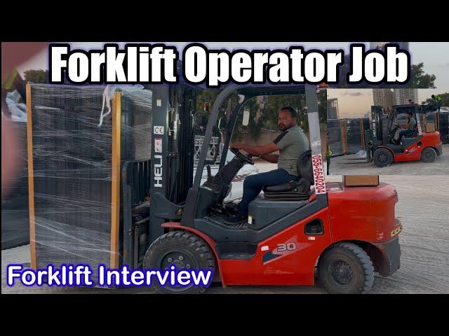 Forklift driver jobs | No Education & No Experience | forklift operator job interview | Jobinterview