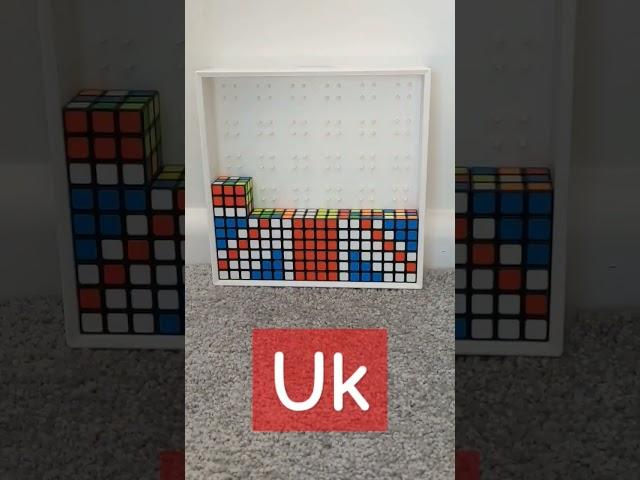 United kingdom Rubix Cube Art #cubeart #cube #puzzle #art #rubixcube