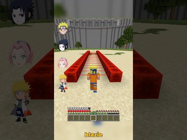 NARUTO team VS LASERS Minecraft! はいよろこんで