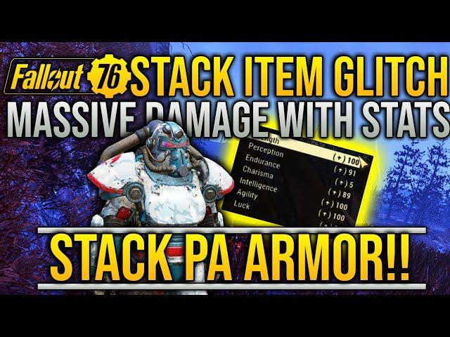 Fallout 76 God Mode - Max Special Glitch And Stack Power Armor Glitch! EASY XP, MAX DAMAGE AND MORE!