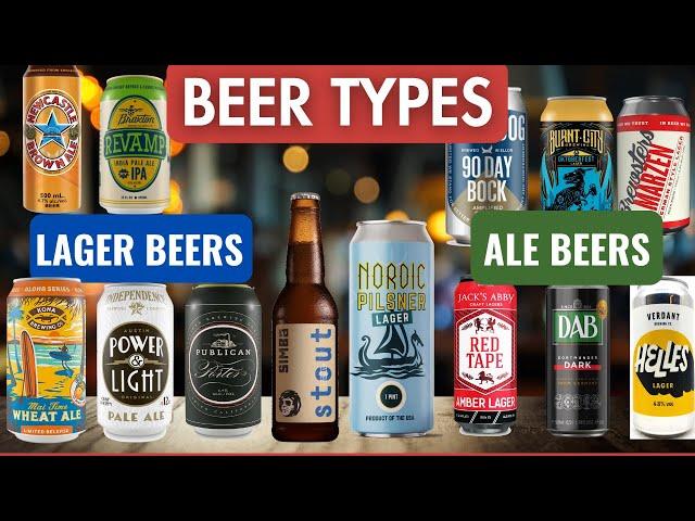 Types of beer explained I Ale Beer I Lager Beer I Beer Names I Beer Brands I Craft Beer I Draft Beer