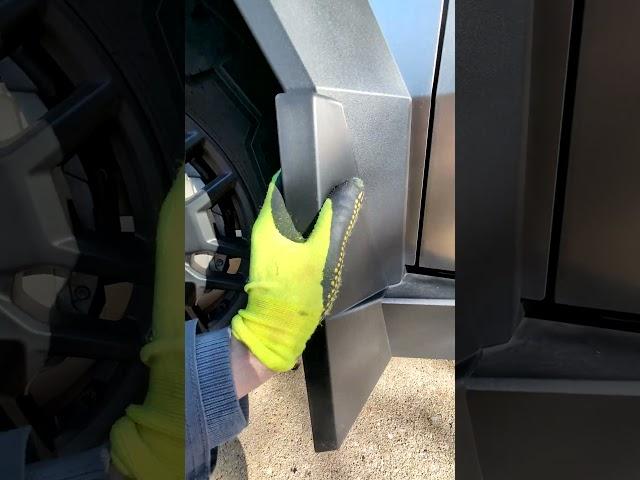 New Tesla Cybertruck Mud Flaps (Installation) #cybertruck #automobile #custom #mudflap