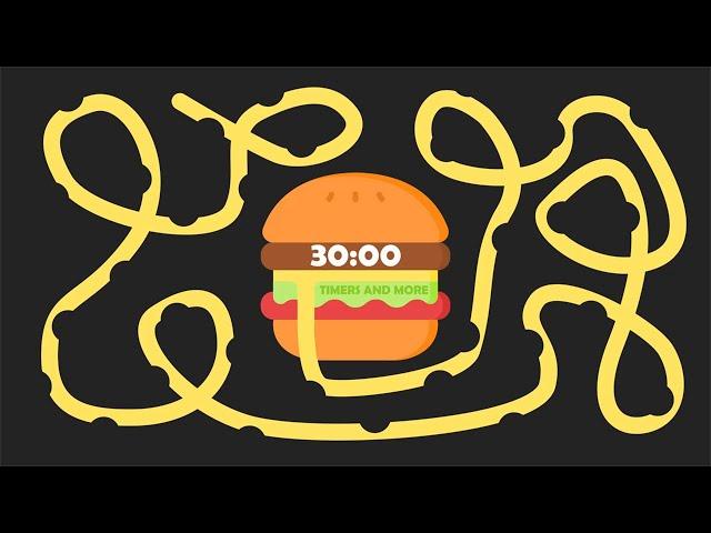 30 Minute Burger  Bomb Timer [ GIANT BURGER EXPLOSION ]