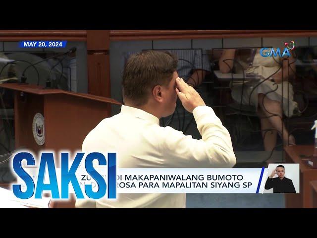 Sen. Zubiri, 'di makapaniwalang bumoto si Sen. Dela Rosa para mapalitan siyang SP | Saksi