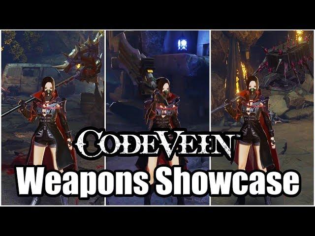 CODE VEIN - All Weapons So Far | Weapons Showcase (Network Test)