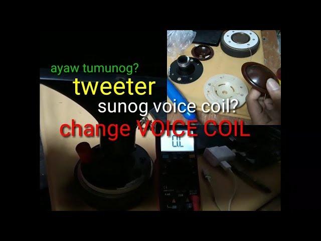 Tweeter repair(voice coil)