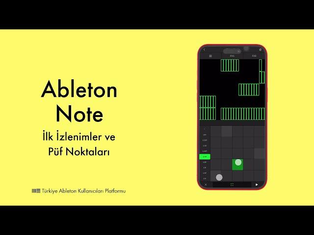 Ableton Note | İlk İzlenimler & Püf Noktaları