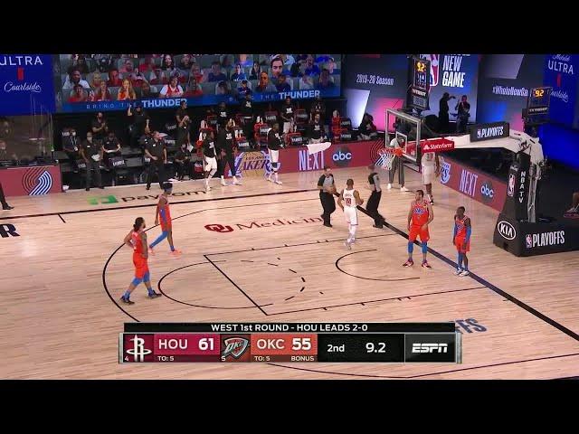 2nd Quarter, One Box Video: Oklahoma City Thunder vs. Houston Rockets