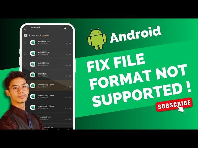 How to Fix File Format Not Supported on Android !