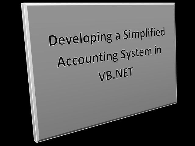 Developing a simplified accounting system using VB.NET - 18 : Sorry for the Bad Video Recording