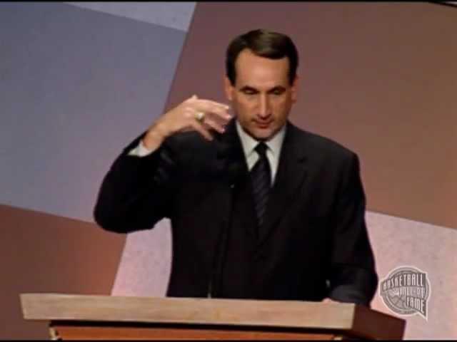 Michael "Mike" Krzyzewski's Basketball Hall of Fame Enshrinement Speech