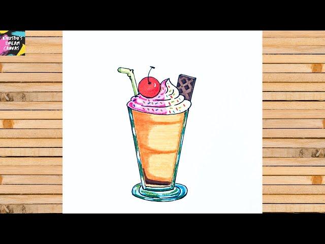 Ice Cream Sundae Drawing Tutorial | Step-by-Step Easy Drawing for Beginners