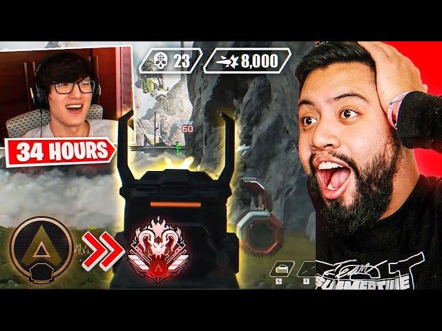 Apex NOOBS react to iiTzTimmy's SOLO ROOKIE TO PREDATOR in ONE STREAM!