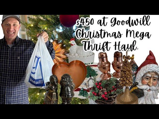 We Spent $450 At Goodwill - Christmas Mega Thrift Haul