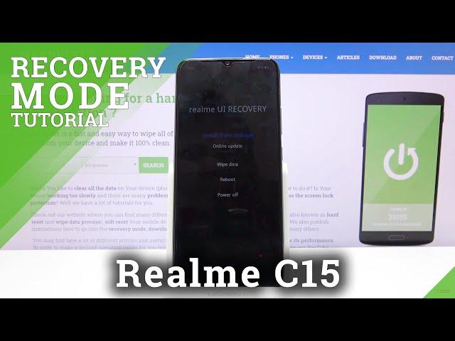 How to Enter Recovery Mode in Realme C15  - Open & Exit Recovery Menu