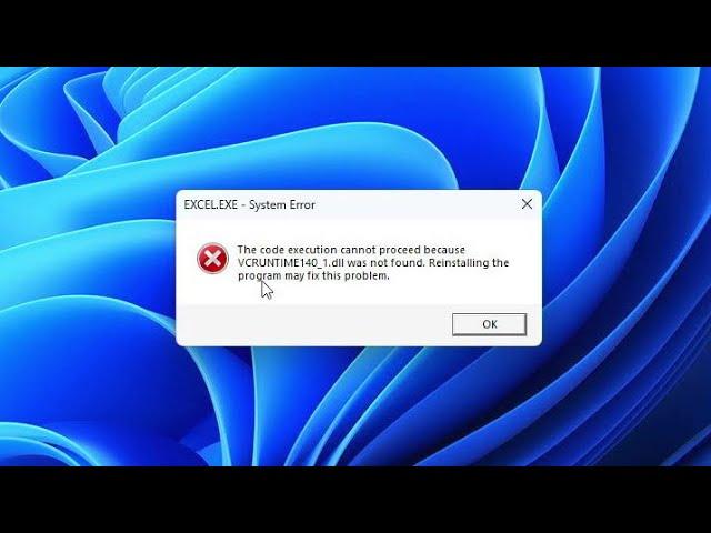 How to Fix " VCRUNTIME140_1.dll was not found"