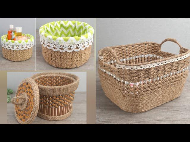 From an ordinary Cord I made Magnificent Baskets with my own hands