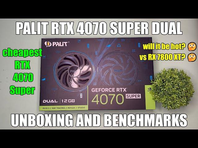 Palit RTX 4070 Super Dual Unboxing and Benchmarks (12 Games and Thermals)