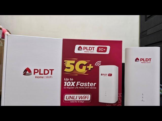 New PLDT Home WiFi 5G+ | H153-381 Modem with Unboxing and Speed Test