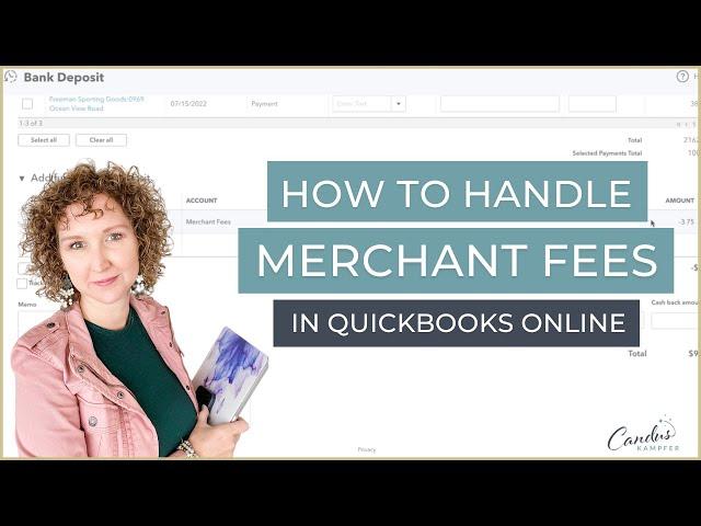 Handling Merchant Fee in QB Online