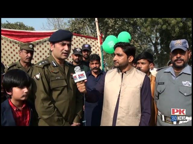 DPO Vehari Atif Ikram with Mubashir Mirza Christmas Celebration in Police line Vehari....