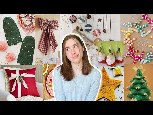 Christmas Decor Sewing Ideas (free patterns + beginner friendly)