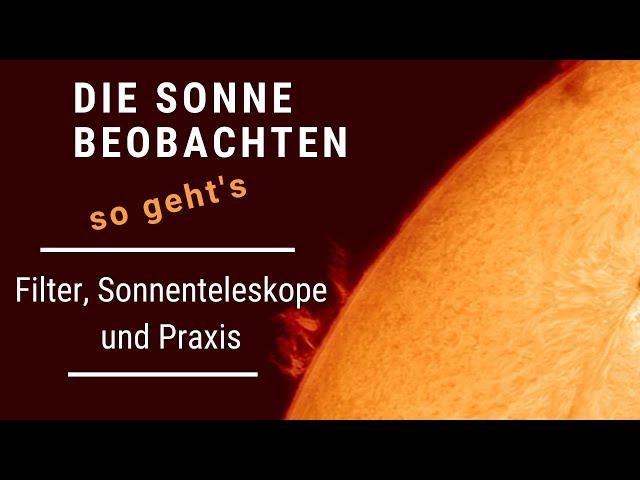 Solar observation with your telescope - as easy as ABC