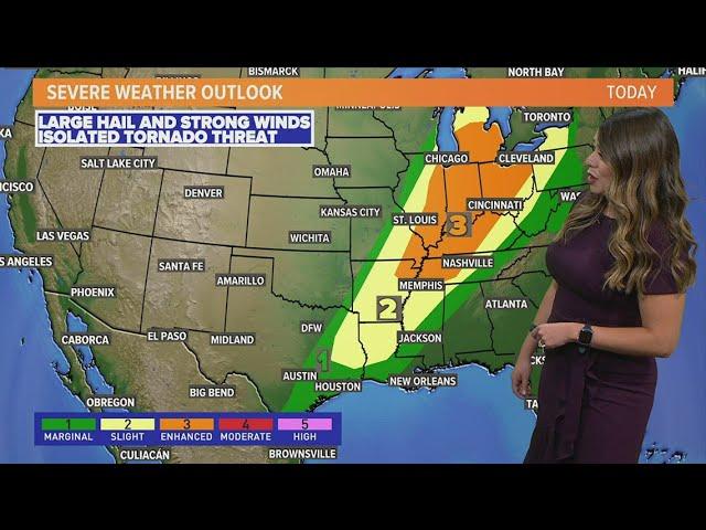 Nationwide severe weather forecast