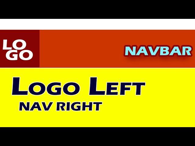 Logo Left, Navigation Right - HTML & CSS