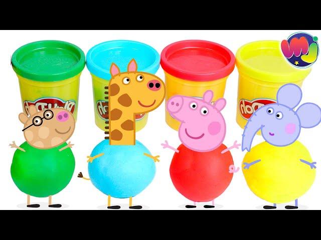  PEPPA PIG enseña los COLORES con PLAY DOH  