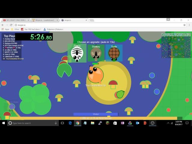 Mope.io Speedrun (Land Animals)