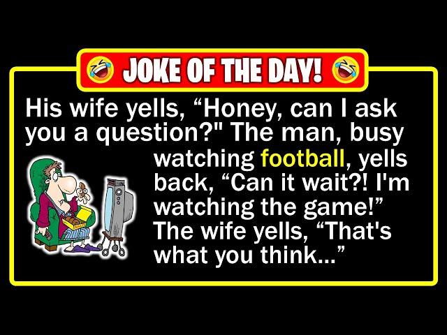  BEST JOKE OF THE DAY! - It's Sunday, and Dave is watching football on the TV...| Funny Daily Jokes