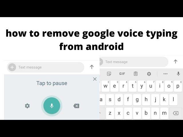 how to turn off google voice typing on android