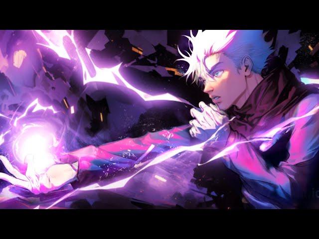 Gojo Satoru’s purple cursed technique (short demo effects)