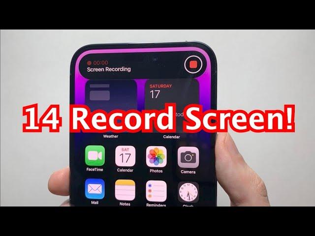 How to Screen Record on iPhone 14 / 14 Pro!