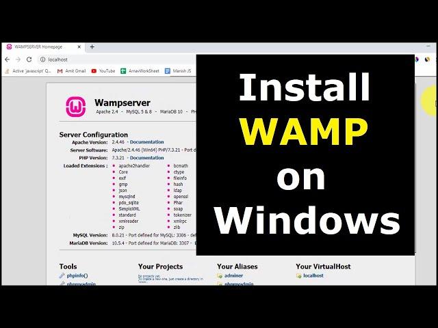 How to Download & Install WAMP Server on Windows10