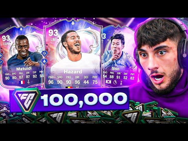 I Packed An INSANE 93+ Fantasy FC Card! (100k FC Points)