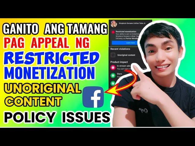 PAANO MATANGGAL ANG UNORIGINAL CONTENT ISSUE/facebook monetization