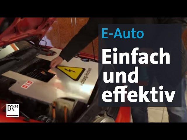 So einfach wird ein Verbrenner zum E-Auto - Eine Erfindung aus Bayern | BR24