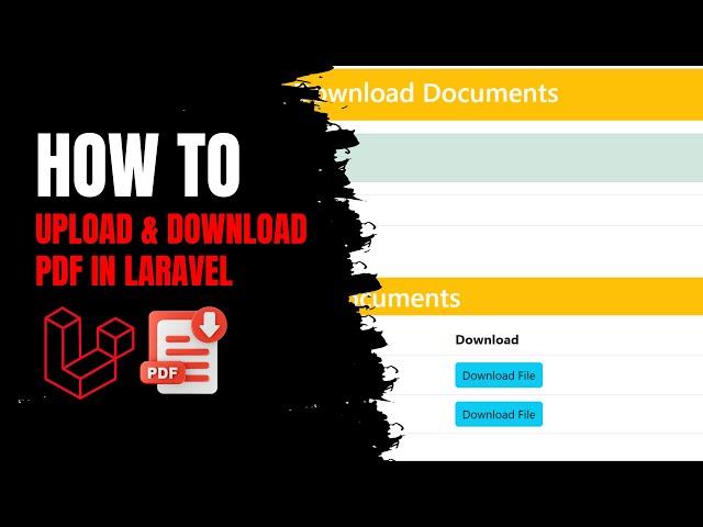 How to upload and Download PDFs in Laravel with Source code