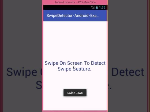 Androoid Swipe Gesture Getector