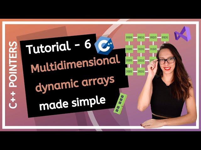 C++ POINTERS (2025) - What is a dynamic two-dimensional array? (MULTIDIMENSIONAL dynamic arrays)