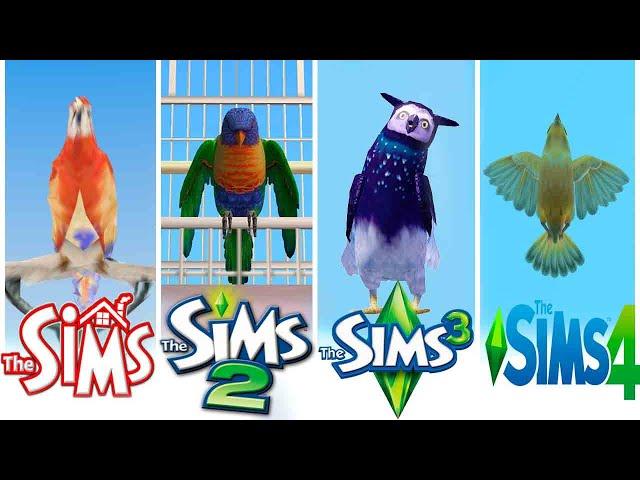  Birds  Sims 1 vs Sims 2 vs Sims 3 vs Sims 4 - Evolution