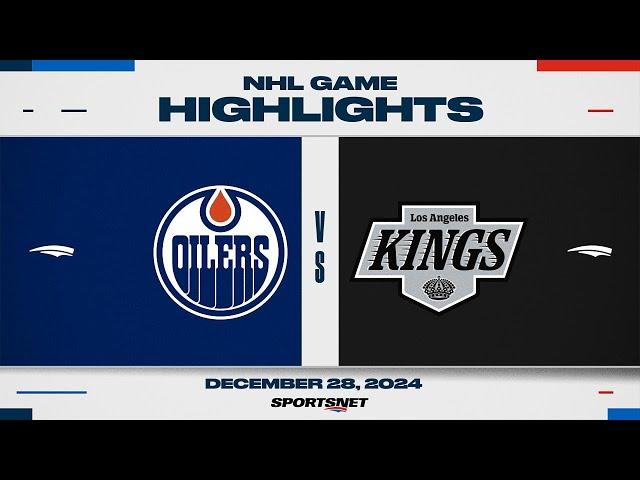 NHL Highlights | Oilers vs. Kings - December 28, 2024