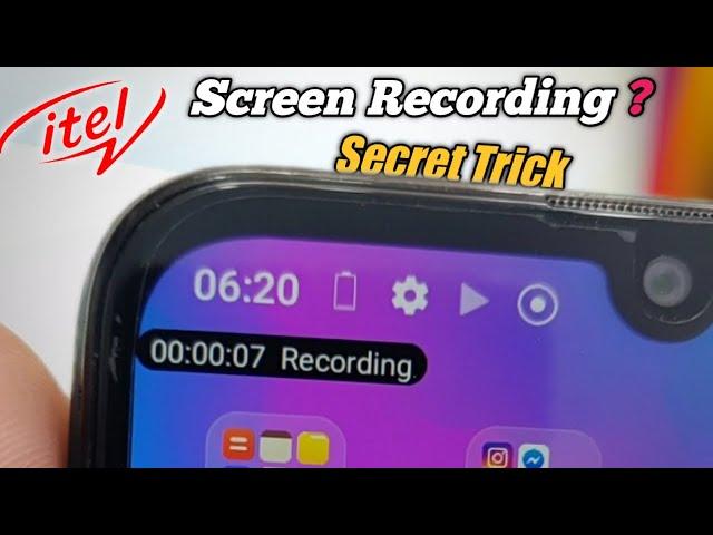 How To Turn On Screen Recording In Any Itel Smartphone Secret Trick #shorts #ytshorts #youtubeshorts