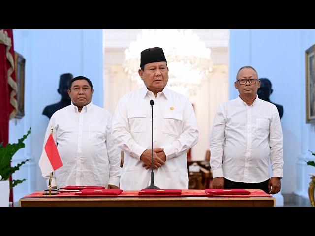 Presiden Prabowo Tanda Tangani PP Tentang Penghapusan Piutang Macet UMKM, 5 November 2024