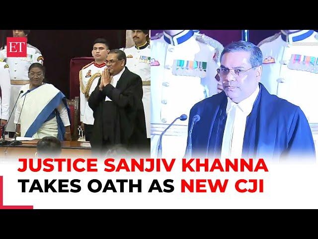 Justice Sanjiv Khanna takes oath as 51st Chief Justice of India at Rashtrapati Bhawan